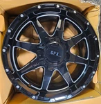 (qty 1) G-fx TR12 Gloss Black Machined 8-SPOKE Wheel Rim 20X9 8X165.1 Mm. Fixed Price $177.07.