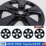 4PCS Black Wheel Covers For 2019-2026 Toyota RAV4 Xle&hybrid Le/xle 42611-0R390. Fixed Price $82.99.