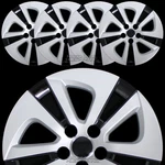 4 Silver & Black 2016-2022 Toyota Prius 15" Wheel Covers Hub Caps Full Rim Skins. Fixed Price $64.99.