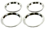 16 Stainless 1-1/2 Deep Round Lip Rally Wheel Trim Rings Reproduction Only. Fixed Price $106.29.