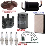 Tune Up Kit Filters Cap Wire Spark Plugs For Mazda 626 L4 2.2L; Turbo 1990-1991. Fixed Price $151.82.