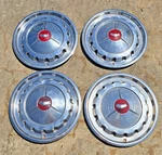 Original Oem 1957 Chevy Chevrolet Belair Nomad Wheel Cover Hubcaps Set Of 4. Fixed Price $149.50.