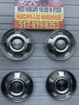 1966-67 Mercury 14 Comet Hubcaps Set Rare Beautiful Black/stainless. Verynice. Fixed Price $155.00.