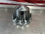 Chrome Hub Cover Kit Semi Truck Wheel Axle 33MM Lug Rear Spiked. Fixed Price $100.00.