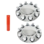 Chrome Front Axle Wheel Cover Abs Plastic Hub Cap 33MM Lug Nuts Center. Fixed Price $43.83.