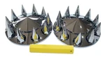 Abs Plastic Chromed Hubcaps Wheel Front Axle Cover Set With 33MM Thread-on Lu.... Fixed Price $66.57.