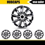 15" Set Of 4 Silver Black Wheel Covers Snap On Hub Caps Fit R15 Tire & Steel Rim. Fixed Price $42.99.