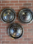 (3) Vintage 57 Chevrolet Chevy Belair Impala Nomad Hubcap Wheel Cover Center. Fixed Price $75.00.