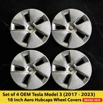 Set Of 4 Tesla Model Hubcaps 18 2017-2023 Oem (brand New). Fixed Price $94.99.