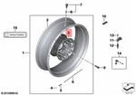 Genuine Bmw K50 K51 0A11 0A21 0A31 0A41 Wheel Hub Black Rear 36318548035. Fixed Price $621.78.