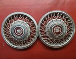 1985 Cadillac Deville Fleetwood Hubcap 14" Wire Spoke Wheel Covers 1624052 Pair. Fixed Price $79.99.