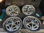 1967 1968 Ford Thunderbird Galaxie 15 Hubcaps Set. Fixed Price $191.21.