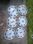 1985 1986 Mercury Marquis Hubcaps Wheel Covers Set Of 3. Fixed Price $80.00.