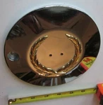 Cragar Cadillac Wheel Chrome Metal Center Cap 29040 Nos W/ Wreath 6.5" Diameter. Fixed Price $70.00.