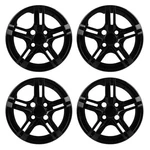 Universal Hub Caps Black Kit For 13" Tire Wheels Snap On Car Trucks. Fixed Price $30.62.
