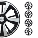 Omac 99FR243B16W 16" Black White Insert Wheel Covers. Fixed Price $99.90.