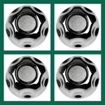 Set Of 4 Ford 5 Lug Chrome Center Wheel Cover Rim Caps Small Middle Hubs. Fixed Price $54.99.