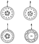 Genuine Ford Wheel Cover F58Z-1130-B. Fixed Price $26.28.