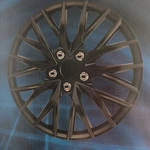 Hubcaps 16" Black Wheel Skins Snap On Covers Kt 1068-16 Nib. Fixed Price $42.00.