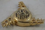 Wicked Wire Wheels Gold Custom Center Caps. Fixed Price $99.95.