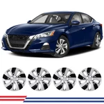 16" Pp Hubcap Silver & Black Lacquer Wheel Covers For 2019-2025 Nissan Altima. Fixed Price $51.99.