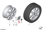 Genuine Mini R50 R52 01-08 Wheel Center Hub Caps 4X White 15" 8-SPOKE R82 Set. Fixed Price $174.16.