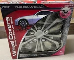 Pilot Performance Series In Diameter Wheel Covers Of 4 WH553-15S-BS. Fixed Price $90.00.