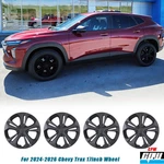 For 2024-2026 Chevy Trax 17'' Wheel Covers Pp Hubcap Black Matte. Fixed Price $62.99.