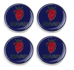 Genuine Set Of 4 Center Hub Caps For Alloy Wheel With Grey Edge Saab 9-3 9-5. Fixed Price $130.96.