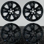 18" 5 Split Spoke Gloss Black Wheel Skins Fits 2019-2021 Ford Edge Sel. Fixed Price $86.95.