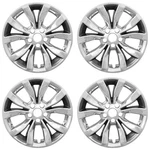 4 Chrome + Black 17" Wheel Skins Hub Caps Full Covers For 2015-2020 Chrysler 300. Fixed Price $72.99.