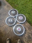 Oldsmobile Cutlass Ciera 14" Wire Spoke Hubcap 1982-86 Nice Oem (set 4). Fixed Price $100.00.