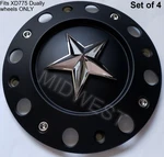 4 New 775L239B Rockstar Dually XD775 Wheel Rim Center Caps Screws. Fixed Price $140.00.