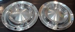Pair (2) Of Vintage 1955 Desoto Hubcaps Wheel Covers 15" DO55WC. Fixed Price $75.65.