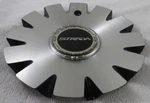 Strada Wheels Black / Silver Custom Center Caps # C-1093-3 C-STRA-1. Fixed Price $79.95.