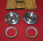 Nos 1960 Oldsmobile Hub Cap Discs 580894 Fin Rings 579151 Dynamic Super 88 & 98. Fixed Price $350.00.