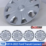 Silver 16 Inch Wheel Covers 2014-2023 Ford Transit Connect Snap Hubcaps. Fixed Price $60.99.