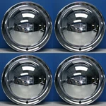15" Full Moon Smoothie Style Chrome Steel Hot Rod Hubcaps Wheel Covers New SET/4. Fixed Price $139.99.