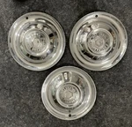 1951-1954 Packard Clipper Cavalier 15" Hubcaps Set Of 3, Oem,, Dog Dish Style. Fixed Price $49.99.