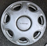 Single Used Subaru Imprezza (1996) 14" Hubcap, 28811FA170, #60528. Fixed Price $25.00.