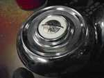 1954 To 1955 Oldsmobile Hubcaps. Dog Dish, Poverty 9701131. Fixed Price $89.99.