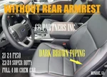Ford F150 New Takeoff Black Leather Cover Dark Brown Pipe 2021-2026. Fixed Price $269.99.