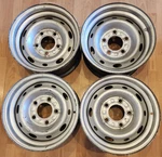 Set Of (4) 15" Dodge 1500, 2500, 3500 Van Oem Steel Wheels Rims 15X6.5 1998-2003. Fixed Price $400.00.