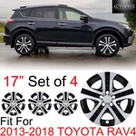 17" Set Of Hubcaps For 2013-2018 Toyota RAV4 R17 Wheel Rim Covers Silver Black. Fixed Price $57.64.