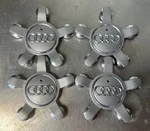 Set Of 4 Authentic Oem Factory Audi Center Caps Part Number 8R0601165. Fixed Price $80.00.