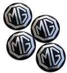 Mg Midget - Rostyle Wheel Center Emblems (set Of Four). Fixed Price $11.00.