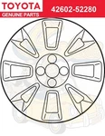 1-PC Pack Genuine Toyota Yaris Hatchback (2006-2009) Wheel Cover 42602-52280 !. Fixed Price $130.76.