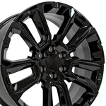 22" Gloss Black Wheel For 1995-2023 Chevy Tahoe RVO2529. Fixed Price $334.00.