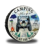 Go Camping Gradient Pattern Spare Tire Cover For Rv Trailer,waterproof Leathe.... Fixed Price $19.86.