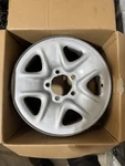Toyota 18X8 Tundra Sequoia Silver Steel Wheel, W/ Cap And 5 Lug Nuts. Fixed Price $50.00.